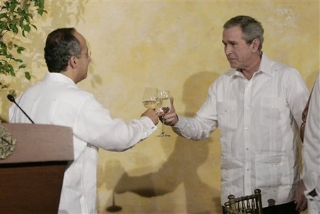 bush in mexico